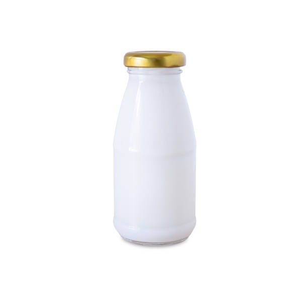 istock Milk bottle isolated on white background with clipping path 1125483389