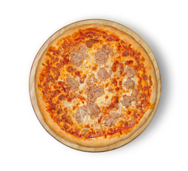 istock Isolated Tuna Pizza on a white background. 1125491392