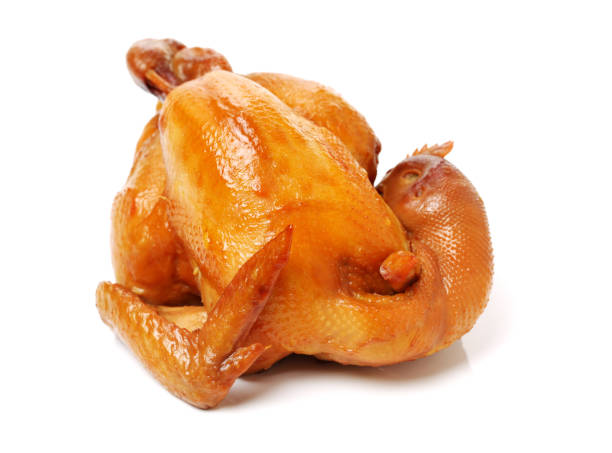 istock Isolated roast chicken on white background 1125504058