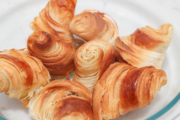 istock freshly baked croissants on table 1125507410