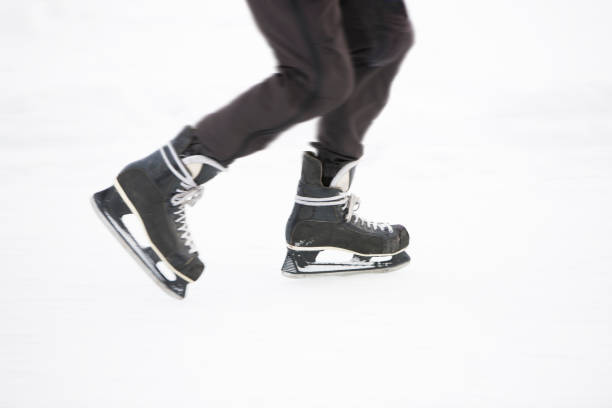 istock Motion shot of someone ice skating. 1125508353