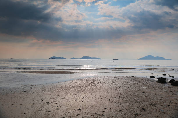 the Sunset in Lung Kwu Tan, Hong Kong.