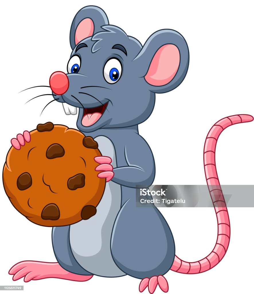 Ilustración de Ratón De Dibujos Animados Sosteniendo Un Cookie y más  Vectores Libres de Derechos de Ratón - Animal - Ratón - Animal, Galleta -  Dulces, Viñeta - iStock