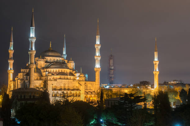 istock Blue Mosque in Istanbul at night 1125523298