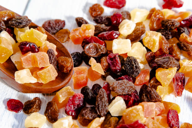 frutta secca - cherry dry fruit food foto e immagini stock