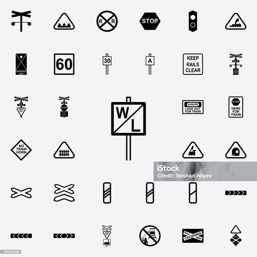 Pfeifen Sie Entsprechendes Zeichen Symbol Eisenbahn Warnungen Symbole  Universal Set Für Web Und Mobile Geräte Stock Vektor Art und mehr Bilder  von Field Goal - iStock