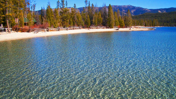 Redfish lake early fall. Redfish Lake in Central Idaho in the early fall. Sawtooth National Recreation Area stock pictures, royalty-free photos & images