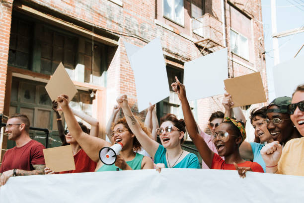 istock Peaceful protest in downtown Kansas City 1125535175
