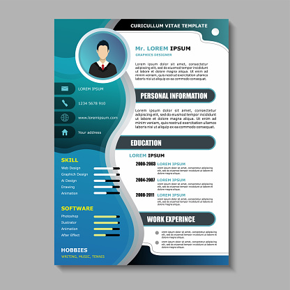 Curriculum Cover Design Template Stock Illustration - Download Image ...