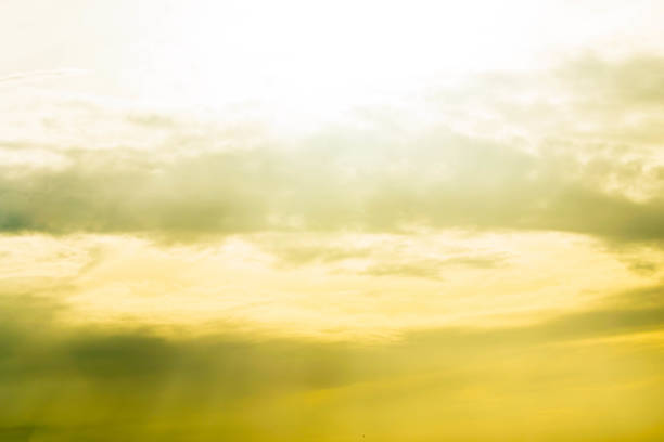 istock Golden light shines in the sky. 1125551646