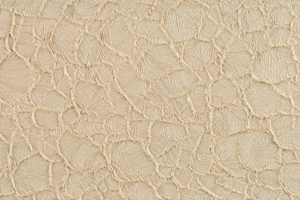 istock Cracked beige paint on the metal, backgrounds 1125553953
