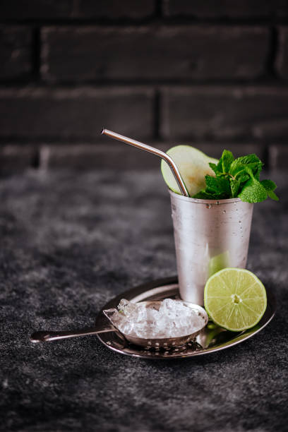 istock Summer alcoholic cocktail blueberry mojito 1125558507