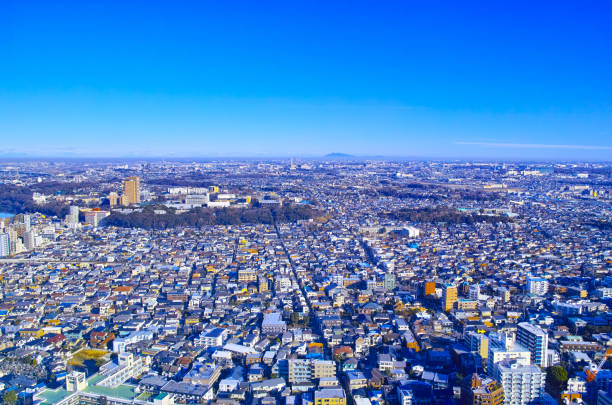 Cityscape of Ichikawa Cityscape of Ichikawa city, Chiba prefecture ibaraki prefecture stock pictures, royalty-free photos & images