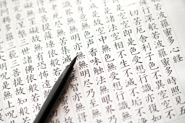 istock The Heart Sutra written 1125572120