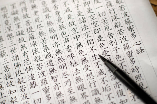 istock The Heart Sutra written 1125572121
