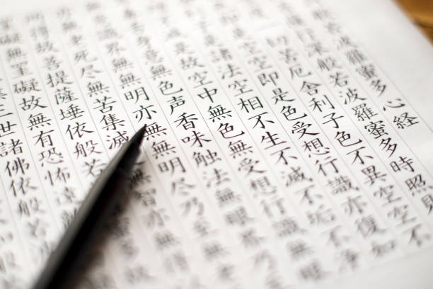 istock The Heart Sutra written 1125572124