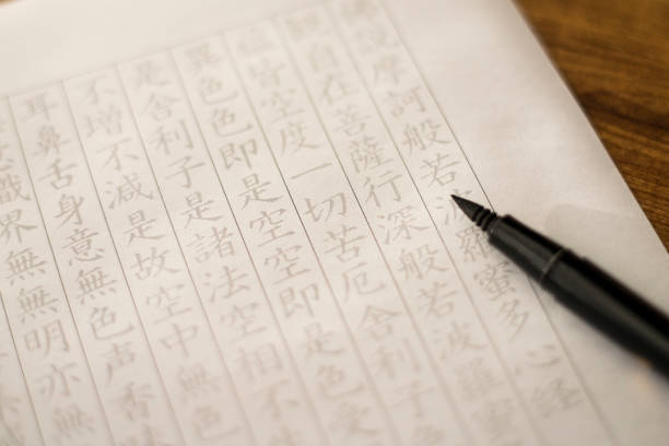 istock The Heart Sutra written 1125572130