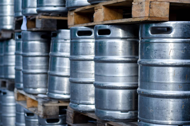 istock Many metal beer kegs 1125572361