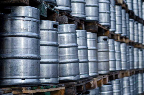 istock Many metal beer kegs 1125572366