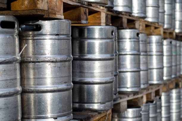istock Many metal beer kegs 1125572368