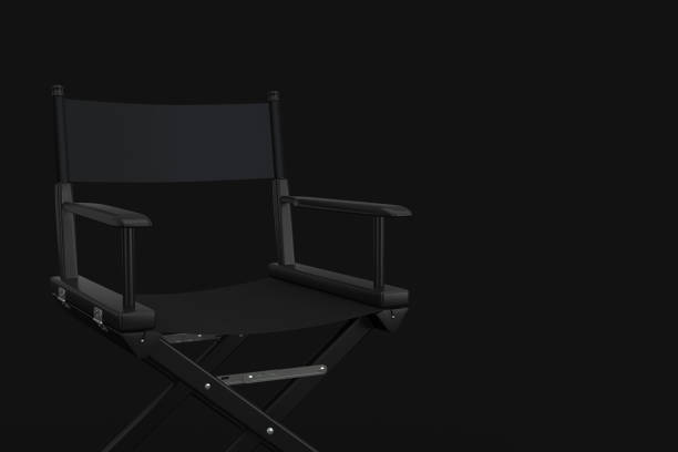 istock Black Cinema Director Chair. 3d Rendering 1125580874