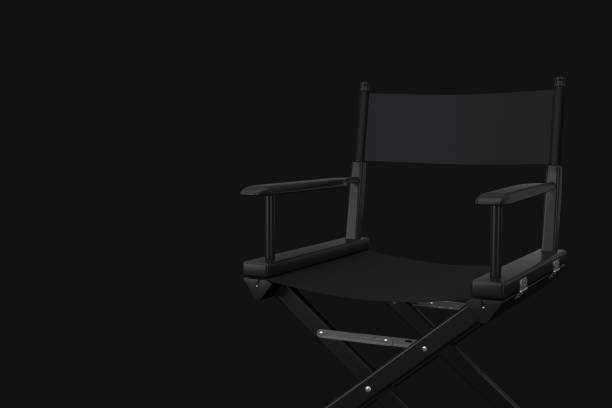 istock Black Cinema Director Chair. 3d Rendering 1125580918