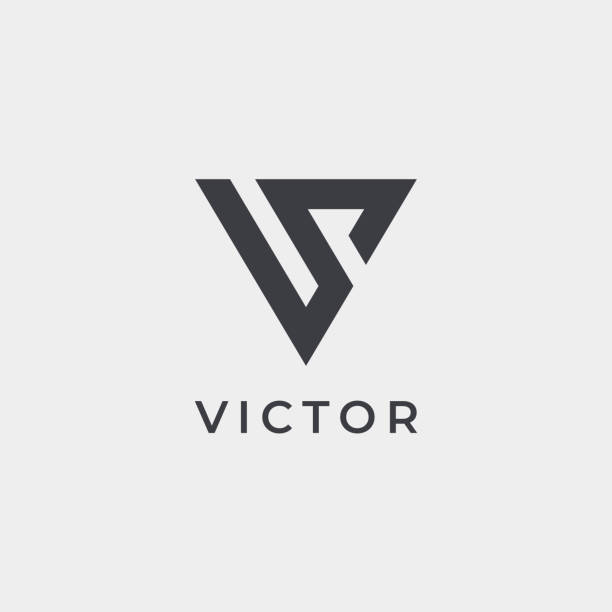 ilustrações de stock, clip art, desenhos animados e ícones de premium letter v logo design. luxury abstract victory logotype. creative elegant vector monogram symbol. - letra v