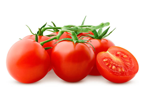 istock tomato cherry isolated on white background, clipping path, full depth of field 1125584428