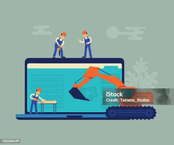 Under Development Background Website Under Construction And Development Concept Background Stock ...