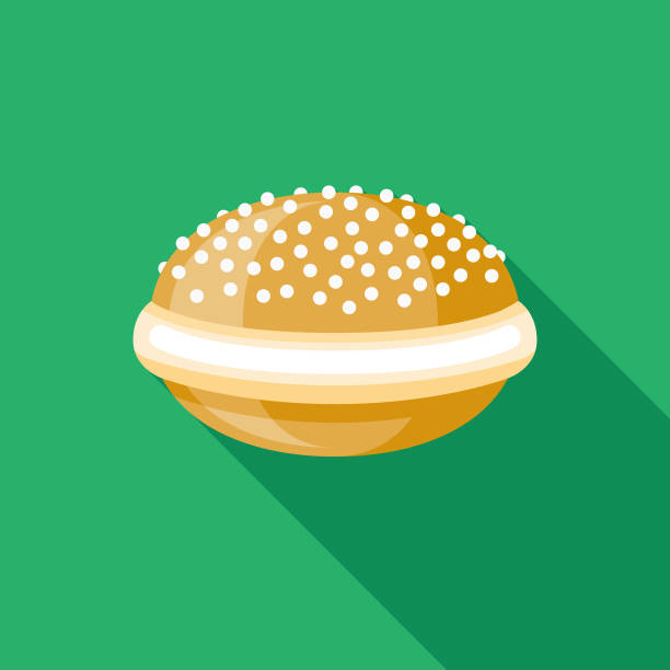 Dream (Brazilian Beignet) Brazil Icon A flat design icon with a long shadow. File is built in the CMYK color space for optimal printing. Color swatches are global so it’s easy to change colors across the document. beignet stock illustrations