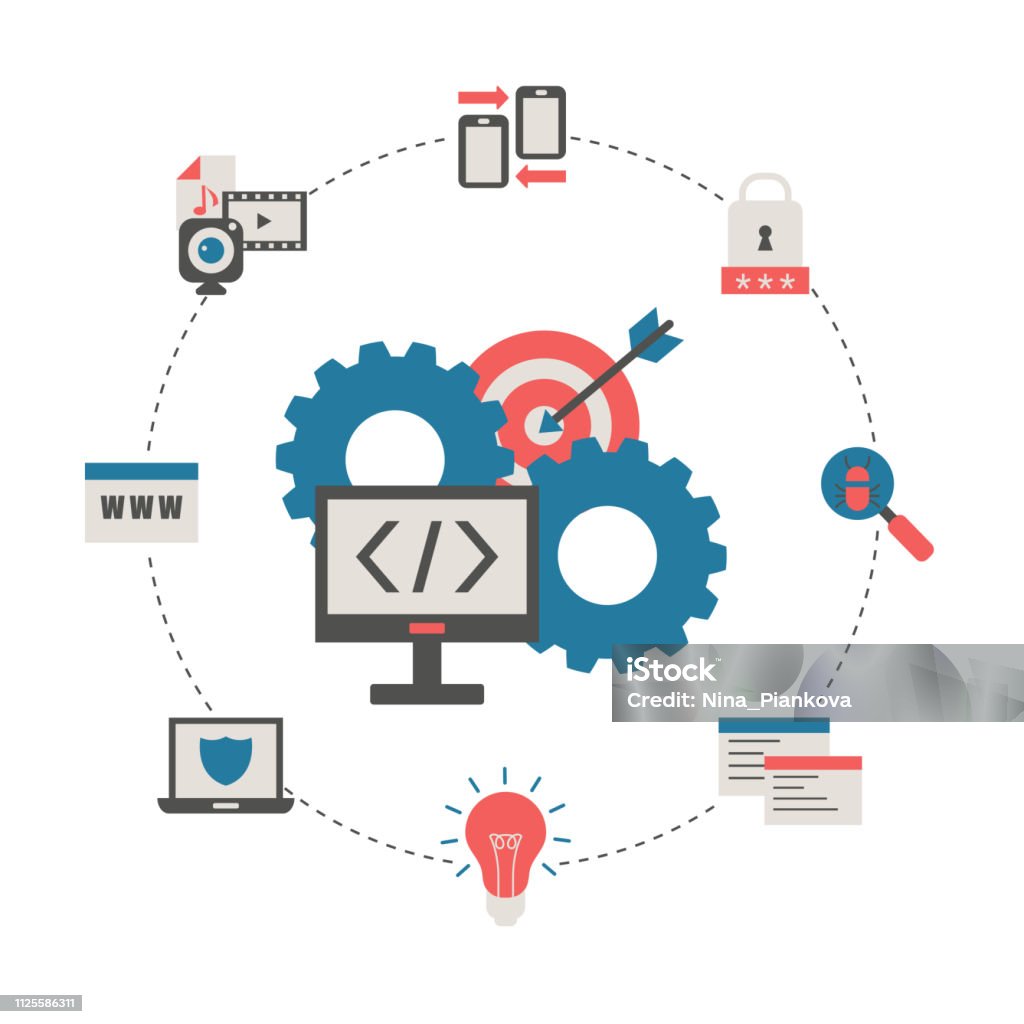 Coding And Programming Concept Stock Illustration - Download Image Now ...