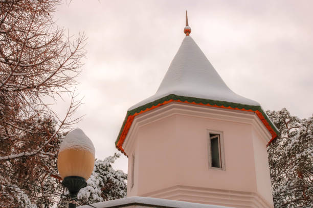 istock snow-covered roof under the grey sky 1125586693
