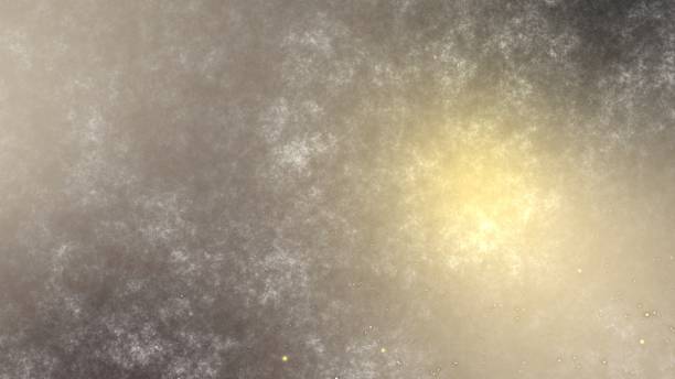 istock 3d rendering flickering gold and red small particles. Abstract digital background graphic with simple random blurry small circles bokeh particular pattern design 1125587573