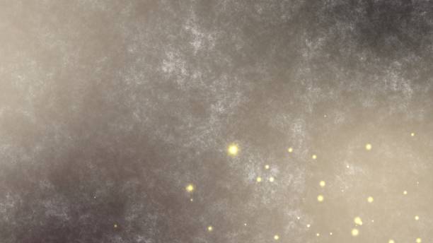 istock 3d rendering flickering gold and red small particles. Abstract digital background graphic with simple random blurry small circles bokeh particular pattern design 1125587574