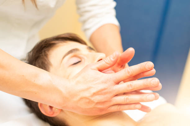 istock In the aesthetic studio a relaxing facial massage is performed 1125588575