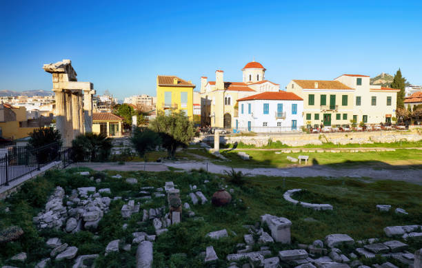 istock Ancient Roman Forum in Athens, Greece 1125588595