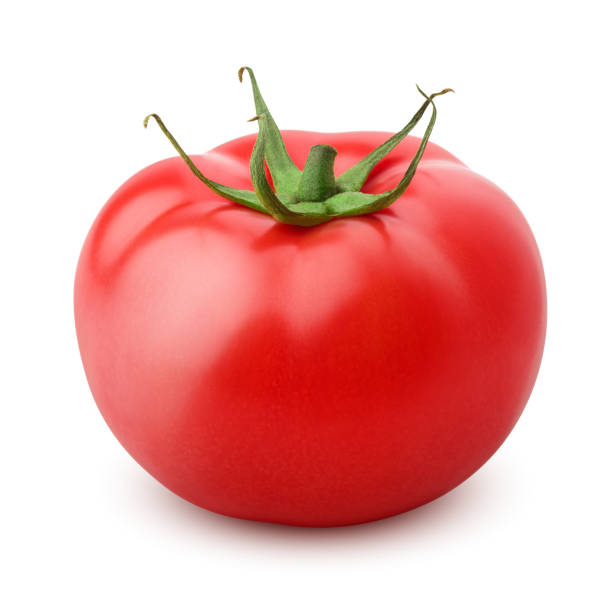 istock tomato isolated on white background, clipping path, full depth of field 1125591717