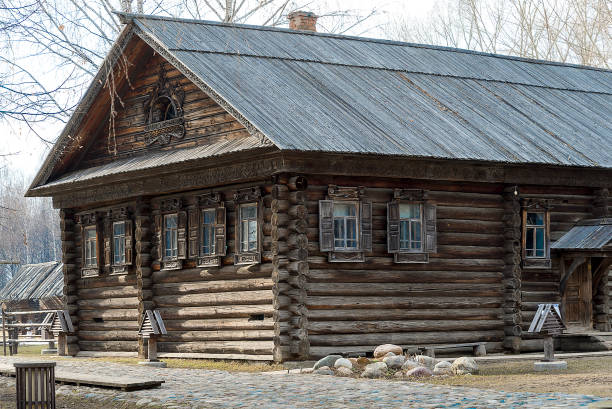 istock The old wooden house. 1125592039