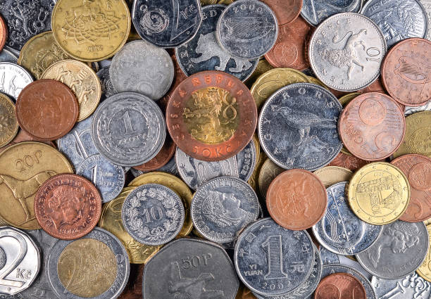 istock Euro coin backgroun. Money concept. 1125594031