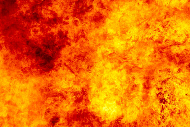 istock Fire flames detail. Fireman emergency. Carbon emission 1125596054