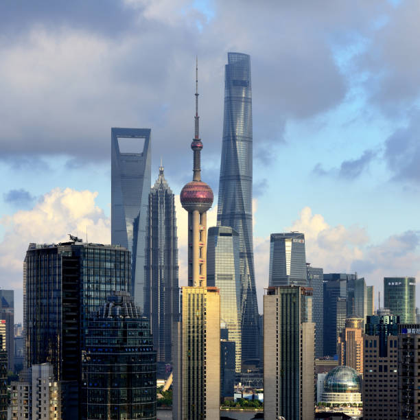 istock Shanghai Skyscraper at Sunset, China 1125604675