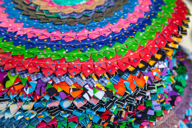 istock knitted rugs from colored pieces of fabric 1125606918