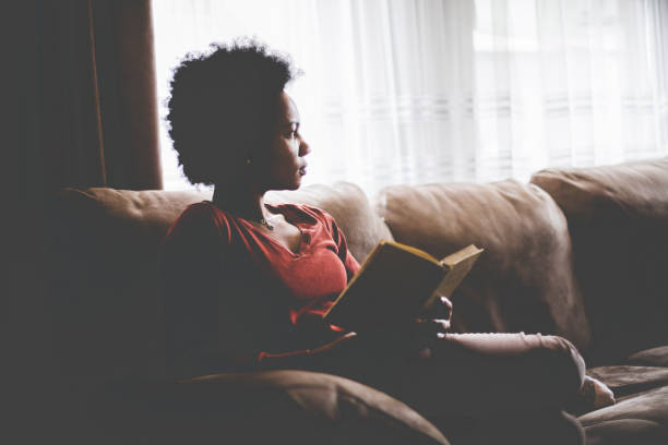 istock Quiet moment in a world of her own. 1125619763