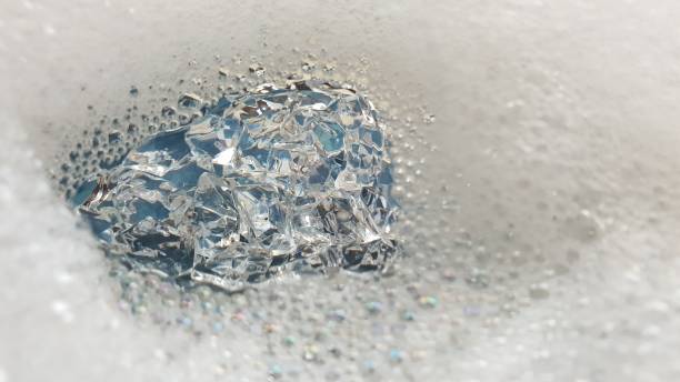 istock Abstract background with glass crystals, soap bubbles and copy space 1125622215