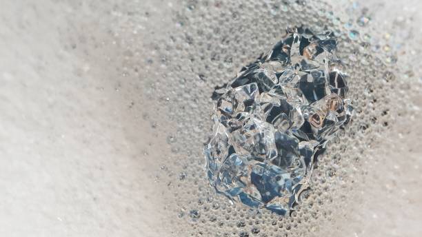istock Abstract background with glass crystals, soap bubbles and copy space 1125622318