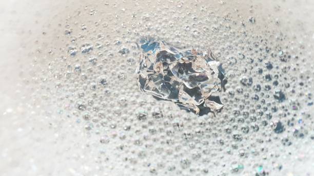 istock Abstract background with glass crystals, soap bubbles and copy space 1125622394