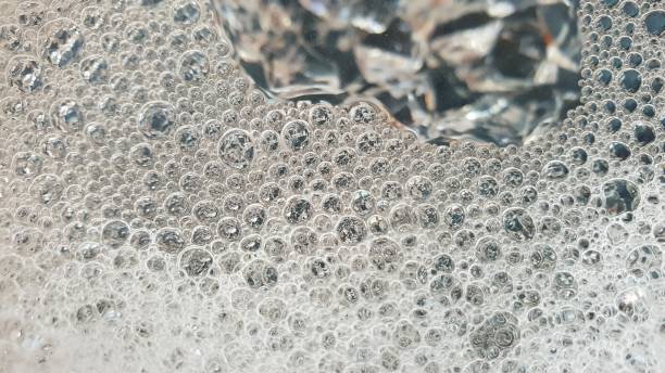 istock Abstract background with glass crystals, soap bubbles and copy space 1125622476