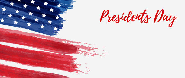 USA Presidents Day holiday background vector art illustration