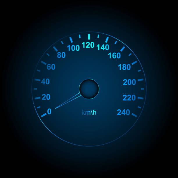 автоматическое освещение спидометра - odometer backgrounds black car stock illustrations