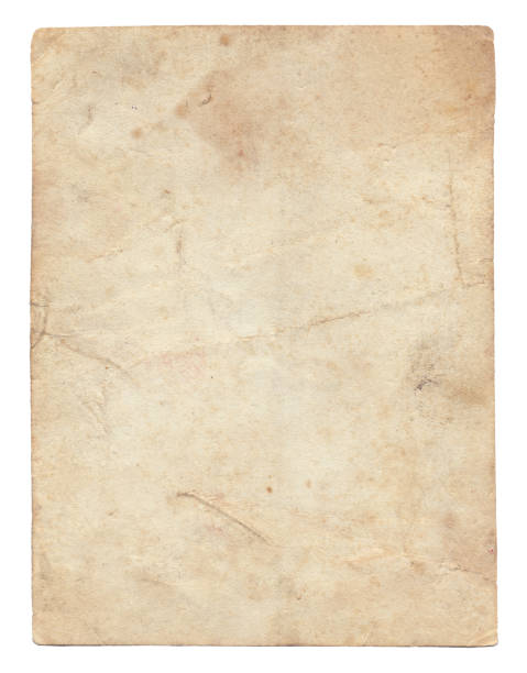 istock Old photo paper texture with stains and scratches isolated 1125629281